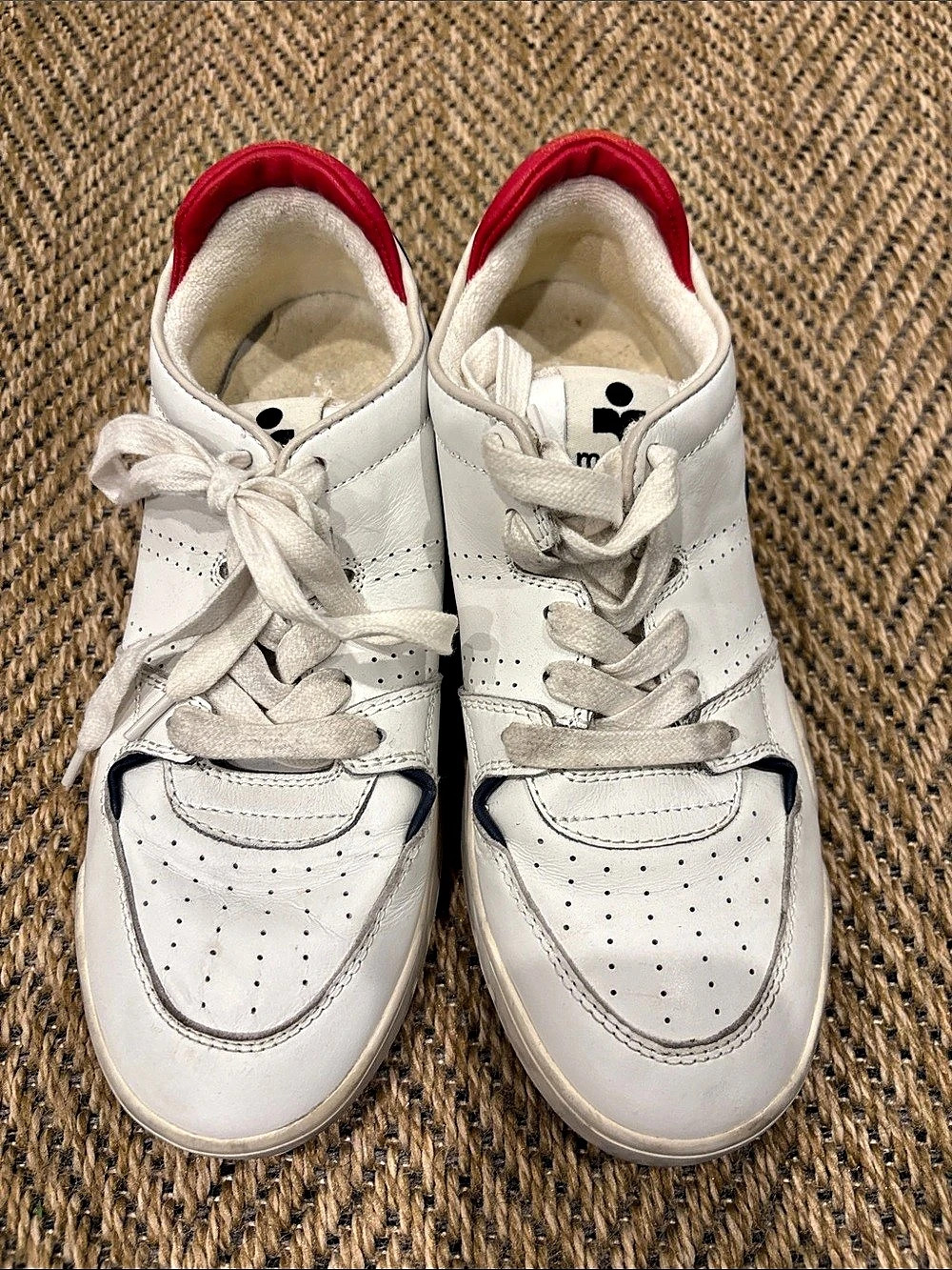 Isabel Marant Bartholomew Sneakers White & Red EU 39